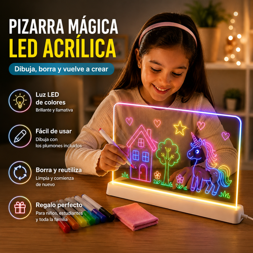 Pizarra LED Creativa para Niños ✨